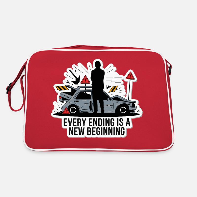 EVERY ENDING IS A NEW BEGINNING Retro Bag