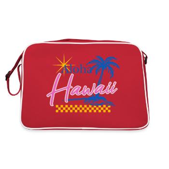Aloha - Hawaï - États-Unis - États-Unis d’Amérique - Sac Retro - rouge/blanc - Dos