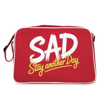 STAY ANOTHER DAY - Retro Bag - red/white - Back