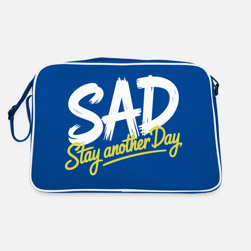 BLEIBEN SIE NOCH EINEN TAG Retro Tasche