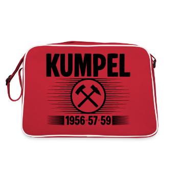 Erzgebirge Kumpel - Retro Tasche - Rot/Weiß - Hinten