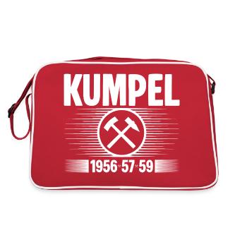 Erzgebirge Kumpel - Retro Tasche - Rot/Weiß - Hinten