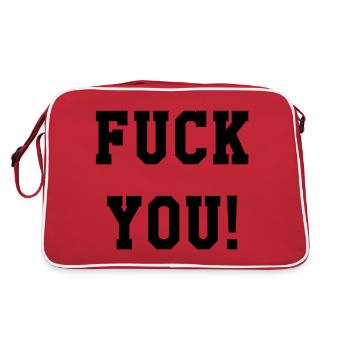 Va te faire foutre - Sac Retro - rouge/blanc - Dos