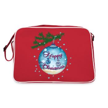 Blue Bauble - Retro Bag - red/white - Back