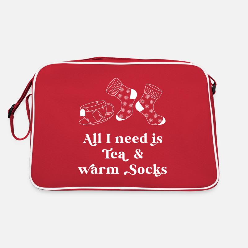Tea and warm socks Retro Tasche