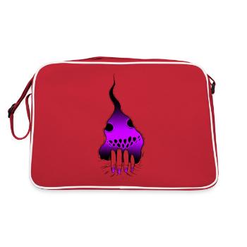 PINK Monster Tear - Retro Bag - red/white - Back