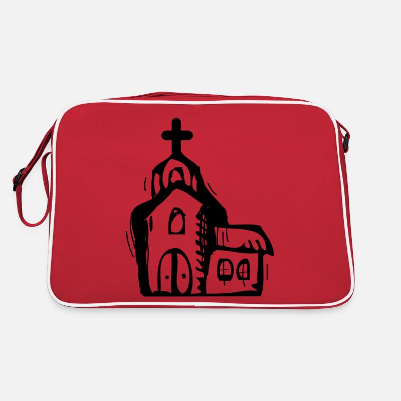 Kirche Retro Tasche