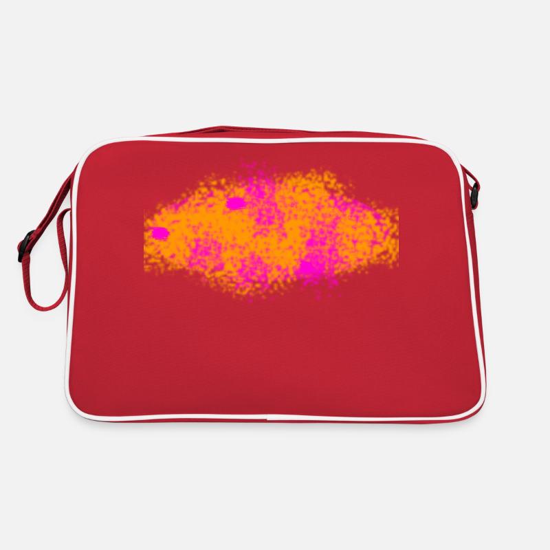 Splash orange pink Retro Tasche