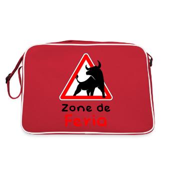 Zone de Feria - Sac Retro - rouge/blanc - Dos