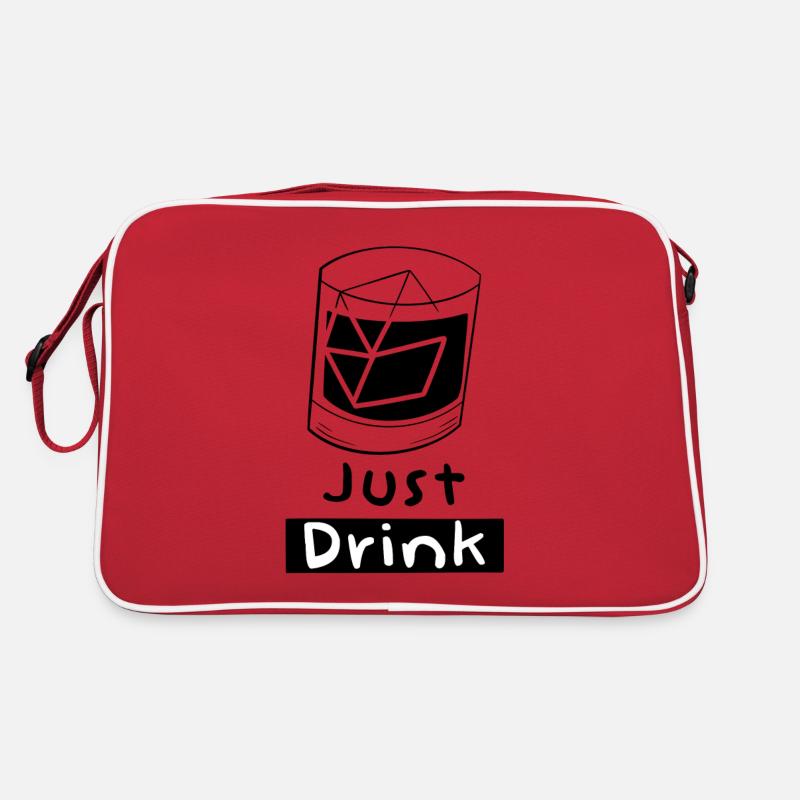Einfach trinken Retro Tasche