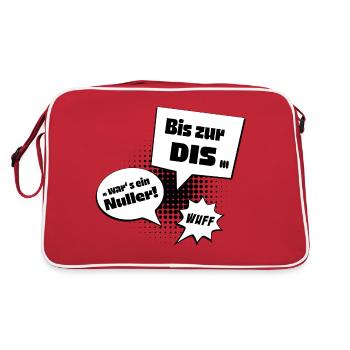 Agility DIS - Retro Tasche - Rot/Weiß - Hinten