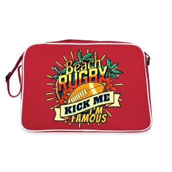 BEACH RUGBY - KICK ME - Sac Retro - rouge/blanc - Dos