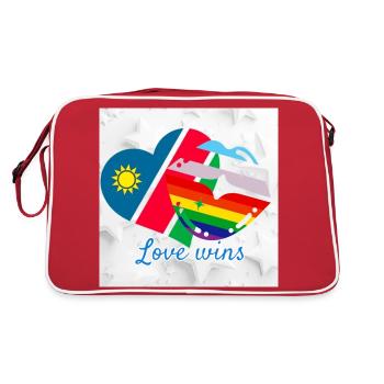 Namibia pride - Retro Bag - red/white - Back
