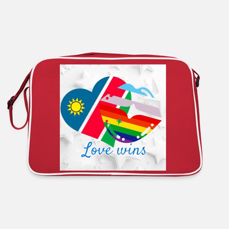 Namibia pride - Retro Bag - red/white