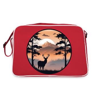 Nature is Calling - Retro Bag - red/white - Back