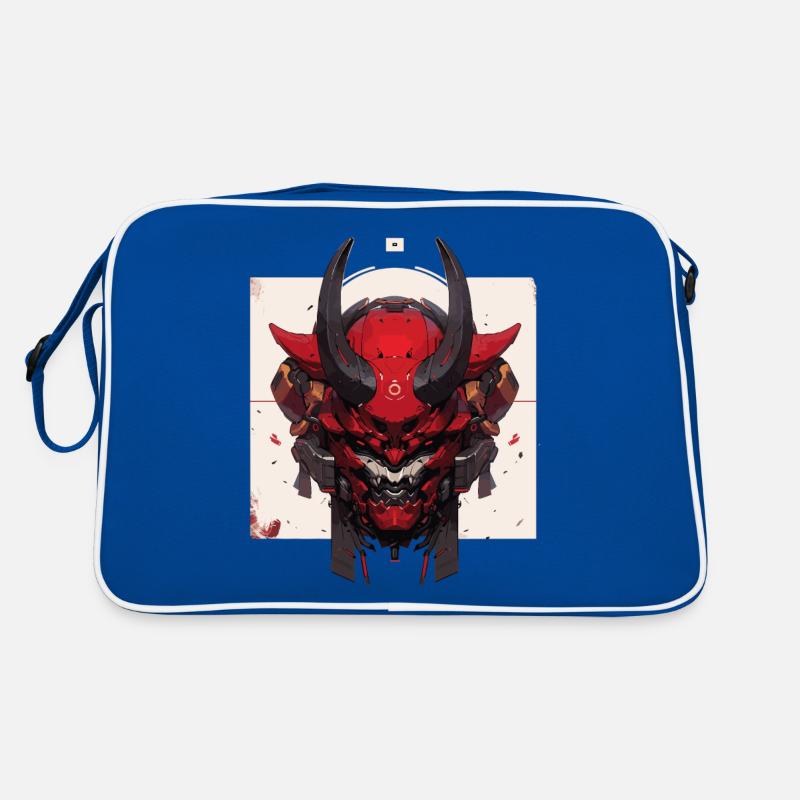 Red Devil Futuristic Samurai Warrior Retro Bag