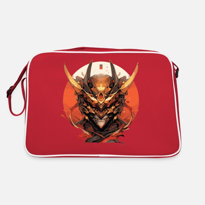 Futuristic Samurai Warrior Stag Tribe Retro Bag