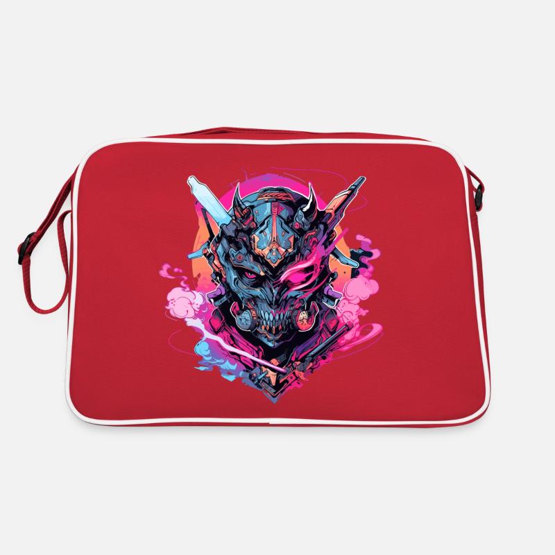 Futuristic Samurai Warrior Pop Art Retro Bag
