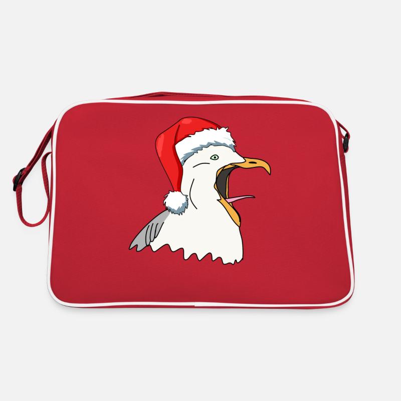 Möwe Weihnachten Retro Tasche