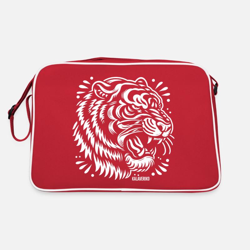 Tiger 1 - Retro Tasche - Rot/Weiß
