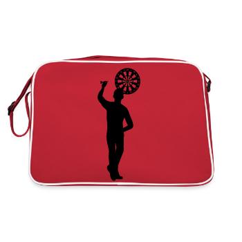 Dart for left-handers - Retro Bag - red/white - Back