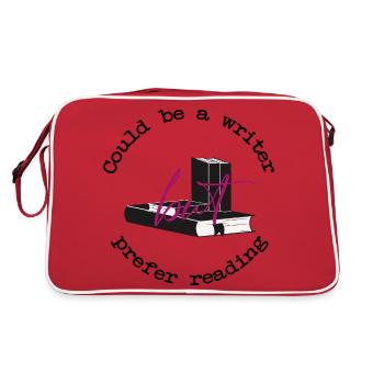 Pourrait être un écrivain - Sac Retro - rouge/blanc - Dos