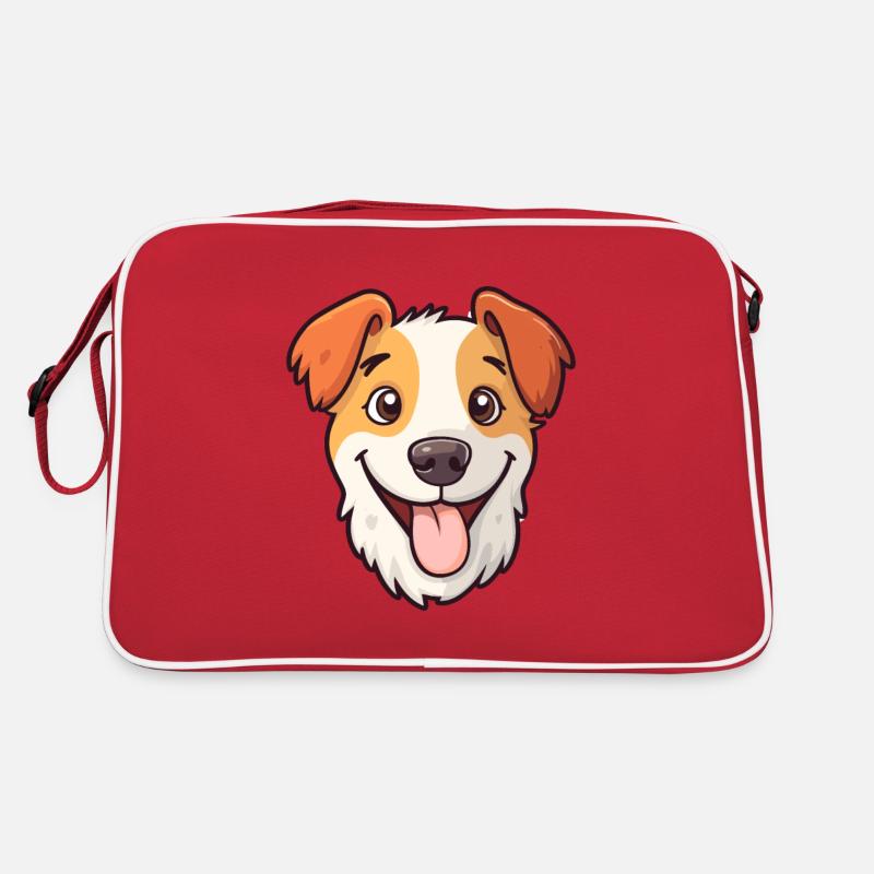 Komondorok chien race aquarelle dessin animé kawaii cli Sac Retro