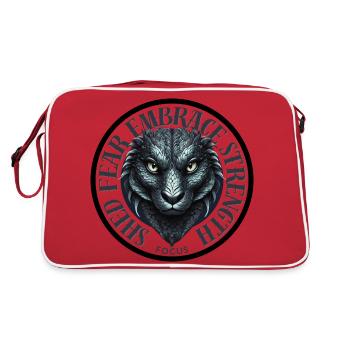 Shed Fear, Embrace Strength - Retro Bag - red/white - Back
