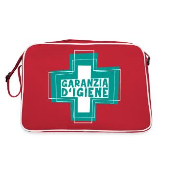 Hygiene Symbol Pharmacy Clean Clean Cleaning Devil - Retro Bag - red/white - Back