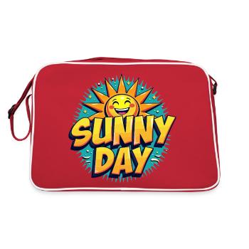Sunny Day Sun Summer Holiday - Retro Bag - red/white - Back