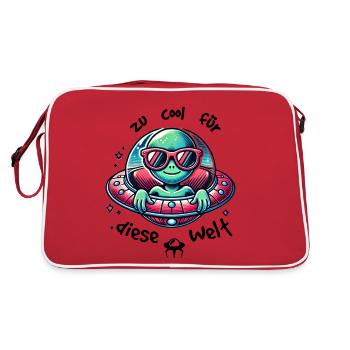 too cool for this world - Retro Bag - red/white - Back