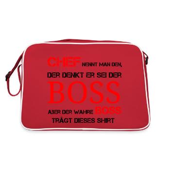 The Real Bosss - Retro Bag - red/white - Back