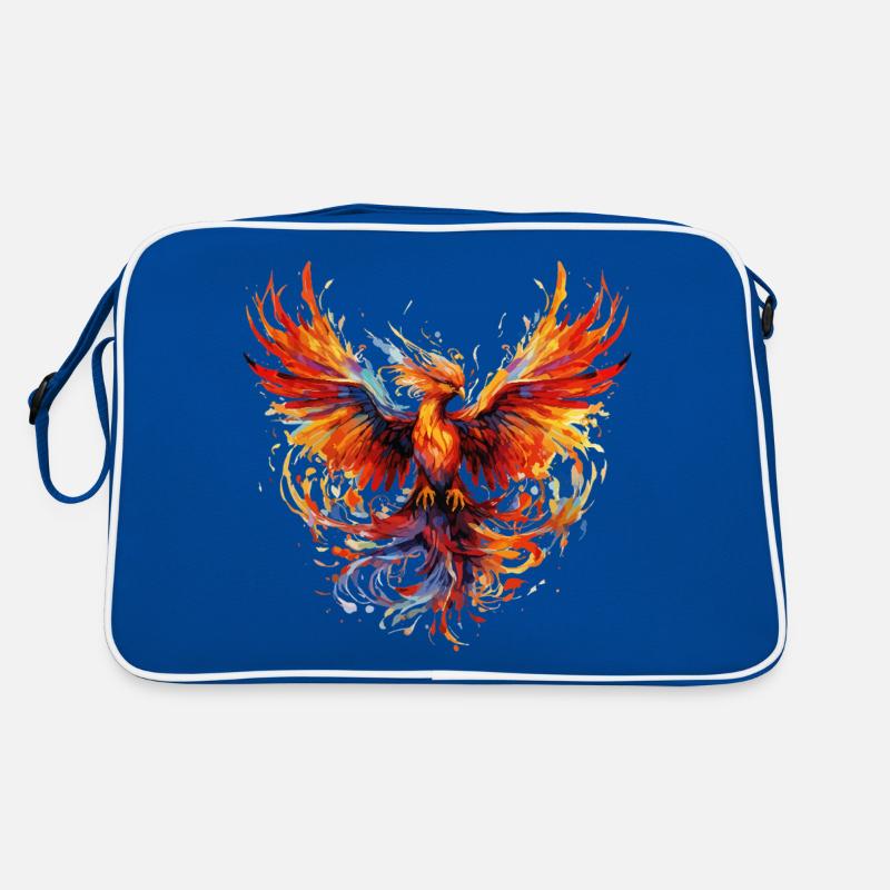 Phoenix Phoenix Fire Flames Bird Mythology Retro Bag