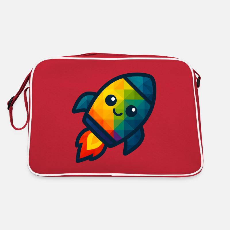 WPAP Polygon Kawaii Style Jouet pour bébé Rocket Sac Retro