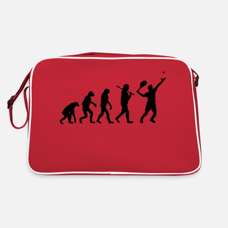 Tennis - Retro Tasche - Rot/Weiß