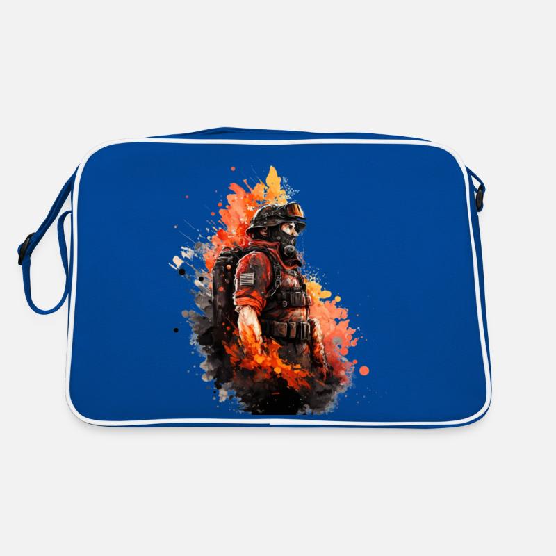 Helden in Uniform: Feuerwehrmann Retro Tasche