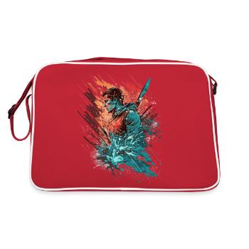 Skieurs : montrez votre passion pour le poudreur! - Sac Retro - rouge/blanc - Dos