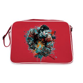 Ice hockey player - Retro Bag - red/white - Back