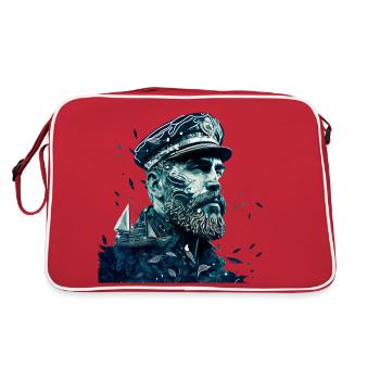 Aventure en haute mer, voilier - Sac Retro - rouge/blanc - Dos