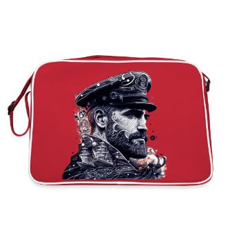 Aventure en haute mer, voilier - Sac Retro - rouge/blanc - Dos