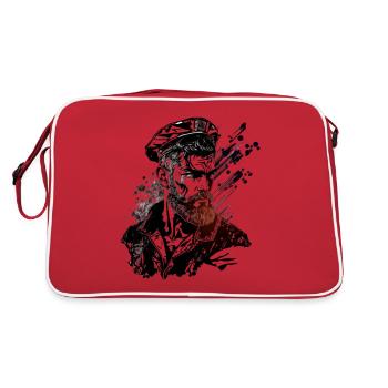 Aventure en haute mer, voilier - Sac Retro - rouge/blanc - Dos