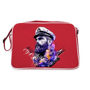 Aventure en haute mer, voilier - Sac Retro - rouge/blanc - Dos