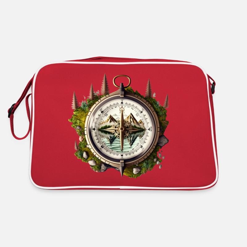 Weg in die Natur Retro Tasche