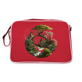 Sur les traces de la nature - Sac Retro - rouge/blanc - Dos