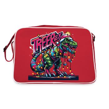 Tree-Rex T-Rex dinosaure roches Noël - Sac Retro - rouge/blanc - Dos