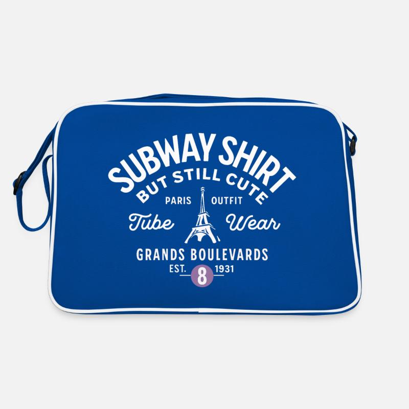 Pariser U-Bahn-Hemd Grands Boulevards Retro Tasche