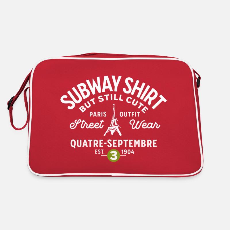 Paris subway shirt September 4 Retro Bag