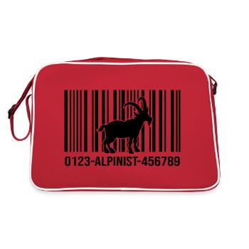 mountain hiking servus summit alpinist mountain goat - Retro Bag - red/white - Back