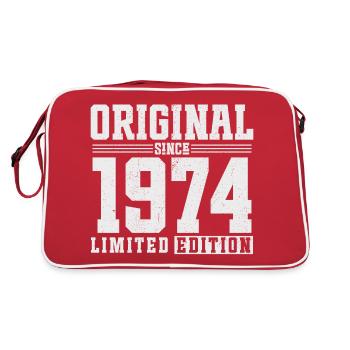 Original Since 1974 Vintage Vintage Birthday - Retro Bag - red/white - Back