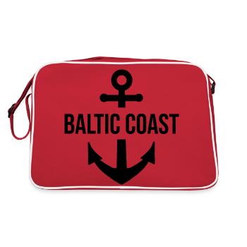 anker baltic coast - Retro Tasche - Rot/Weiß - Hinten